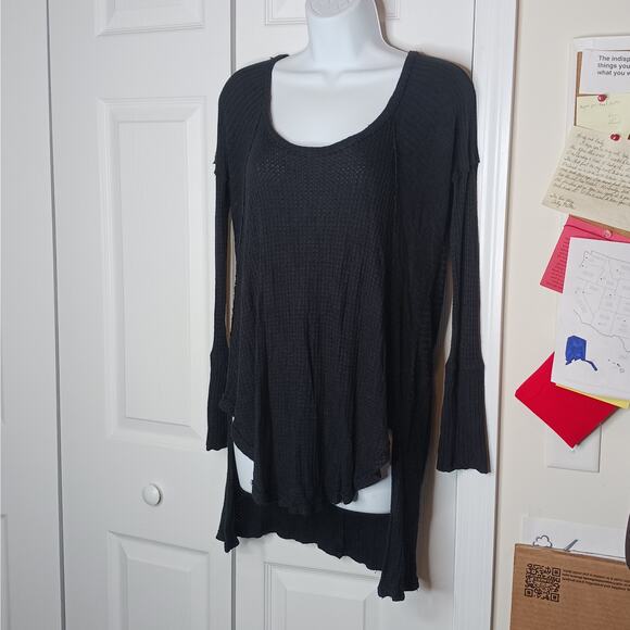 Free People Ventura High Low Thermal Tunic Top Size Small - Picture 5 of 9